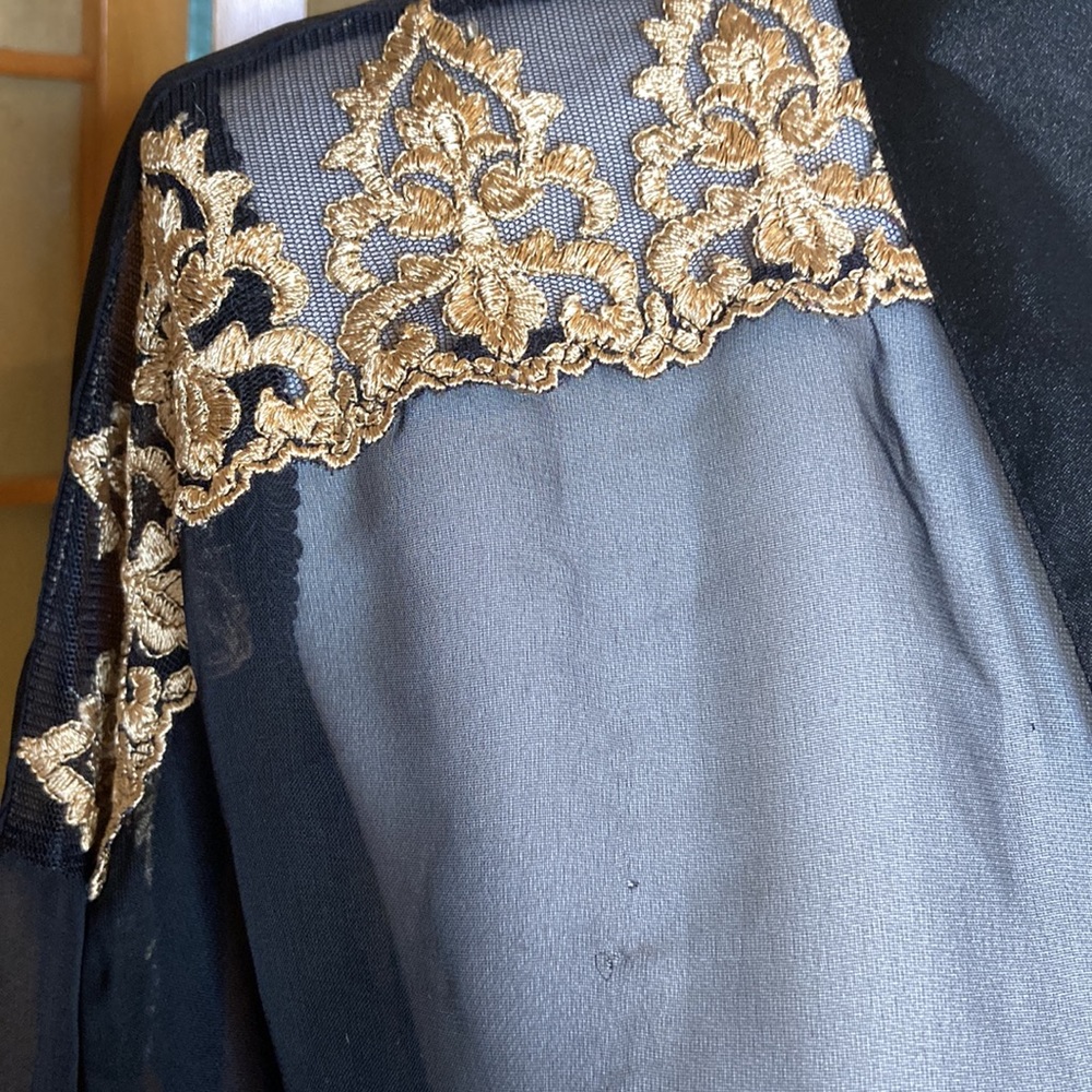 Secret Treasures Robe Black Sheer Robe - Picture 5 of 11